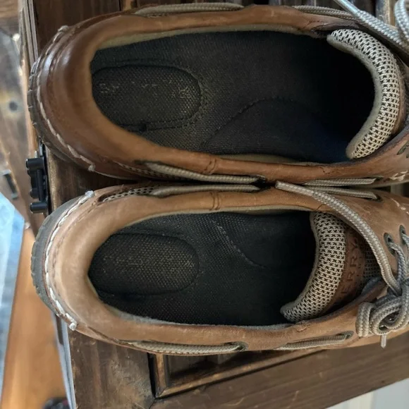 Sperry Women’s Tan Leather Slip On Loafers Boat Shoes - Picture 8 of 8